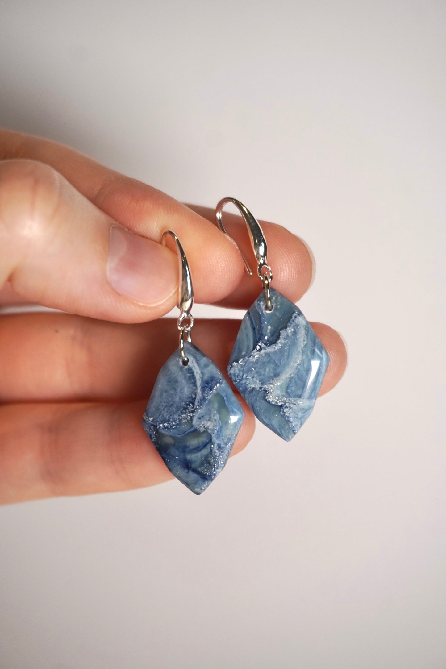 Blue and Silver Twist gemstone small