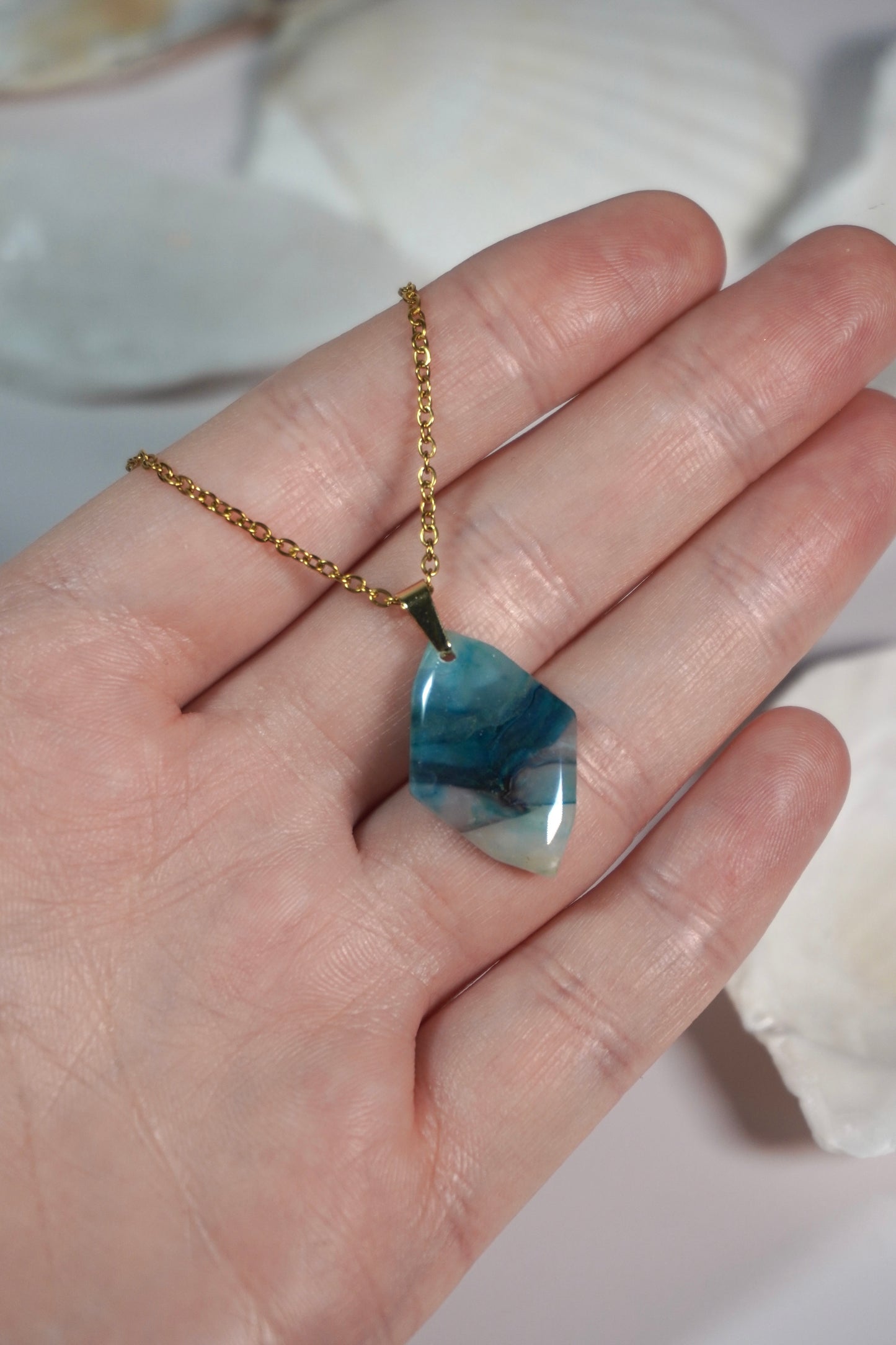 Blue Stone Necklace 1