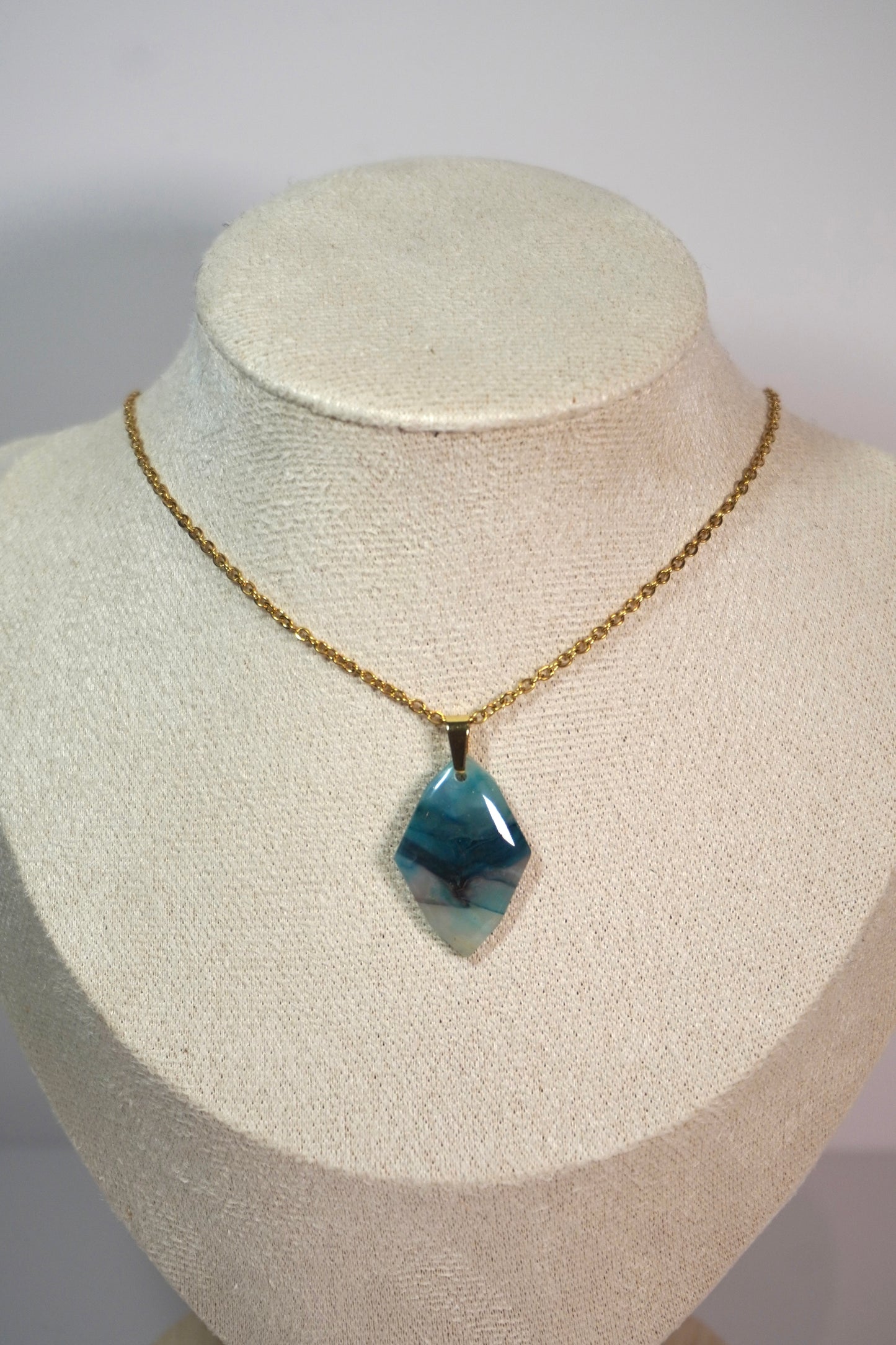 Blue Stone Necklace 1
