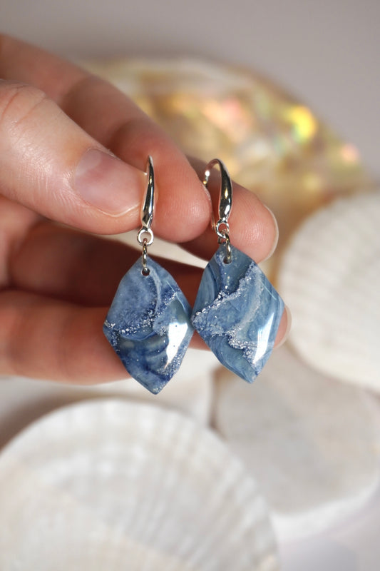 Blue and Silver Twist gemstone small